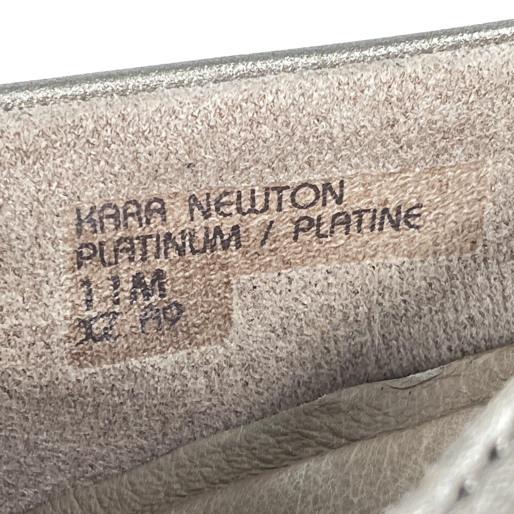 Earth Kara Newton Shoes Womens Size 11 M Platinum Mary Jane Leather Comfort - Picture 2 of 11